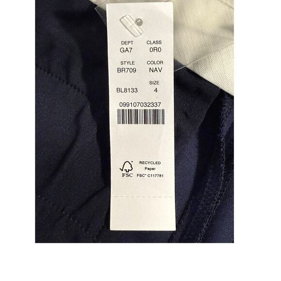 NEW J. Crew Women’s Size 4 Navy Blue Essential pant in city twill NWT - Picture 4 of 7